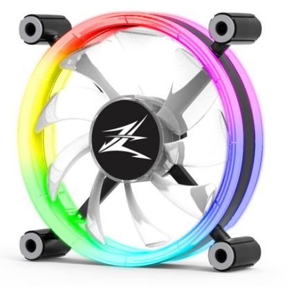 Εικόνα της ZALMAN LED ανεμιστήρας ZM-LF120, 120mm, Double-Sided Ring, RGB