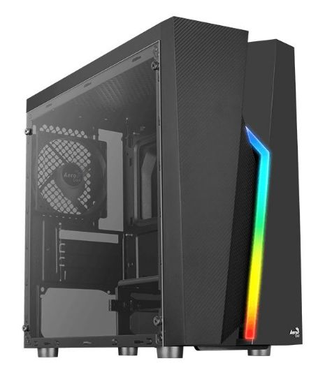 Εικόνα της AEROCOOL PC case mini tower BOLT-MINI, 200.7x369.5x381mm, 1x fan, μαύρο