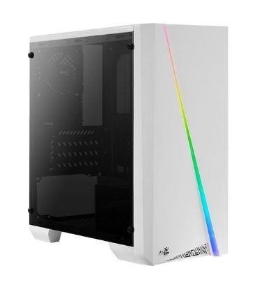 Εικόνα της AEROCOOL PC case mini tower CYLON-MINI, 186x381.5x373mm, 1x fan, λευκό