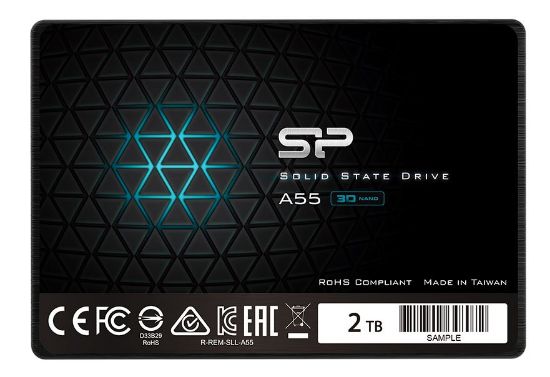 Εικόνα της SILICON POWER SSD A55 2TB, 2.5", SATA III, 560-530MB/s, 7mm, TLC